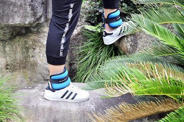 Балансувальні обважнювачі BalanceFrom GoFit для гомілки, зап'ястя, рук і ніг, регульовані, оранжеві з зигзагом (Sunset Chevron)