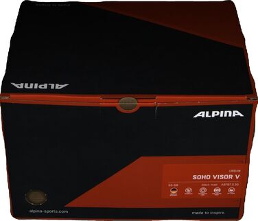 Велошолом Alpina Black Matt, матовий чорний, розмір 55-59 см