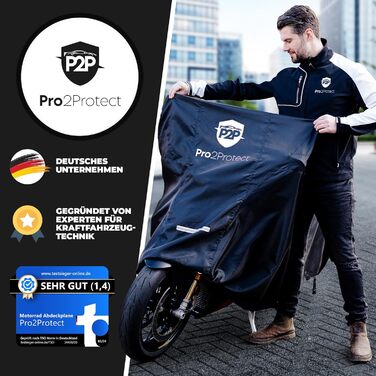 Водонепроникна накривка для мотоцикла Pro2Protect® - захист від дощу та сонця | Накривка для мопеда, скутера, Vespa, ролера | Garage для мотоциклів