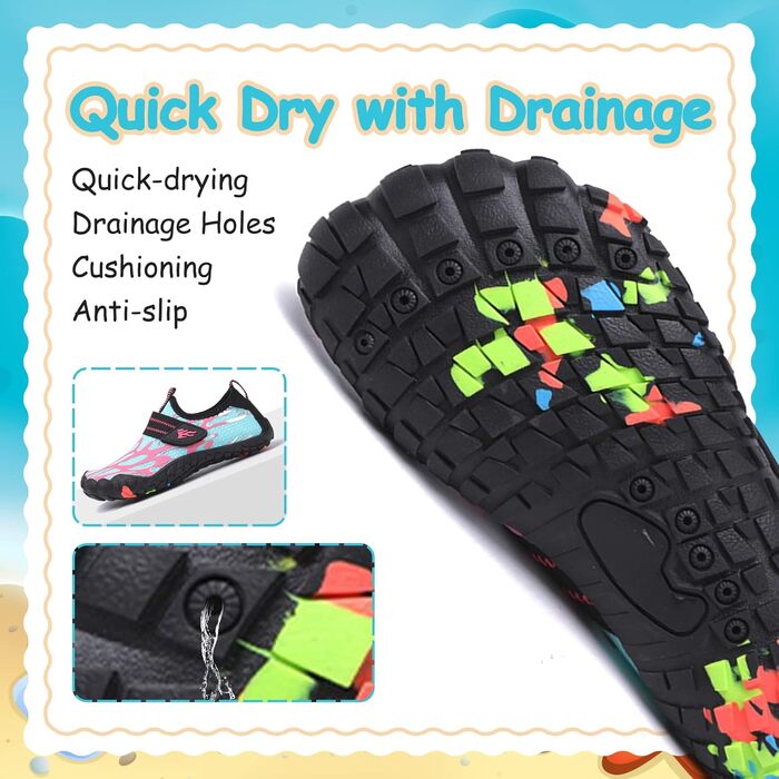 Дитячі аквашузи Hanani для плавання та відпочинку на пляжі (30 EU, Місячне світло)