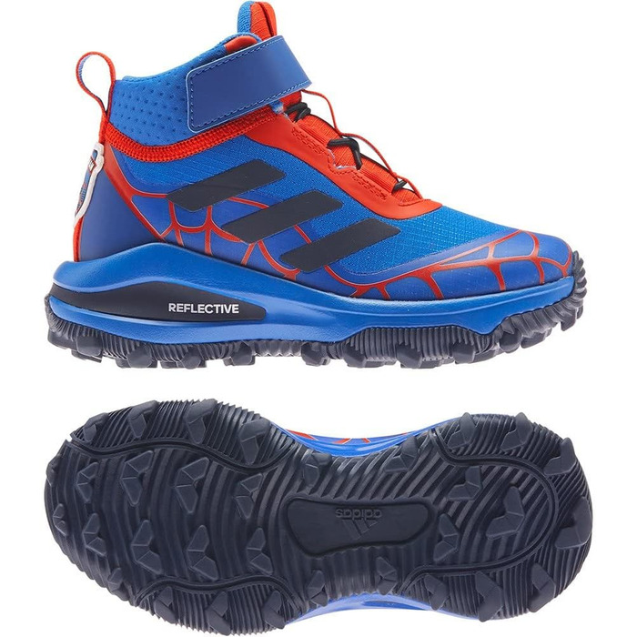 Дитячі кросівки Adidas Fortarun ATR Spiderman, 34 EU, блакитний, для хлопчиків та дівчаток