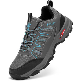 Черевики для хайкінгу чоловічі, дихаючі, трекінгові, легкі та з антиковзаючою підошвою, для трейлраннінгу та активного відпочинку на природі, блакитні, 47 EU