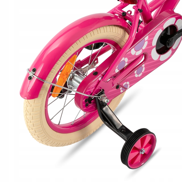 Дитячий велосипед Joystar, рожевий, 14 дюймів, з бічними допоміжними колесами