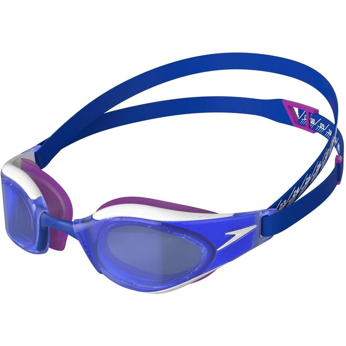 Окуляри для плавання Speedo Fastskin Hyper Elite унісекс, сині Flame/Diva/білі, універсальний розмір