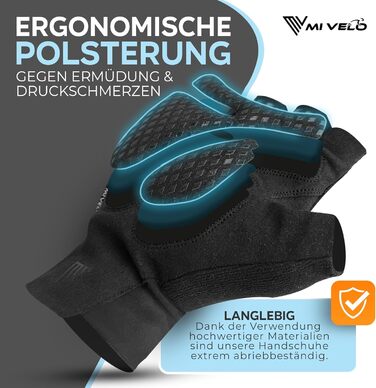 Велосипедні рукавички MIVELO для чоловіків та жінок, з підкладкою, для MTB, шосе, трекінгу, літні, короткі, легкі, неслизькі, дихаючі, XXL