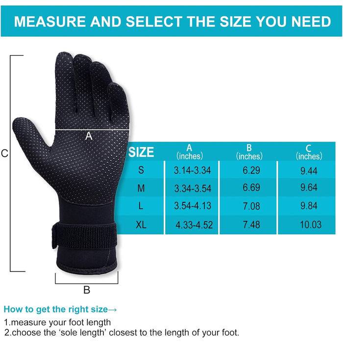 Водонепроникний гідрокостюм ABPOK, 5 мм, з терморукавичками, антиковзаюча підошва, регульований пояс, для снорклінгу, плавання, дайвінгу, водних видів спорту, чоловічий та жіночий, XL