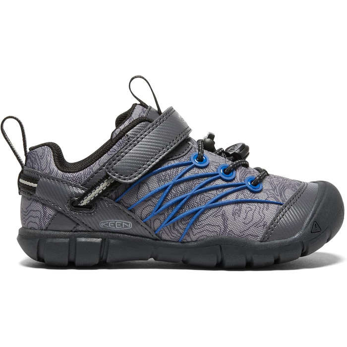 KEEN Chandler Cnx: Трекінгові півчеревики для дітей та дорослих, рожево-зелені, 32 EU, Black/Bright Cobalt