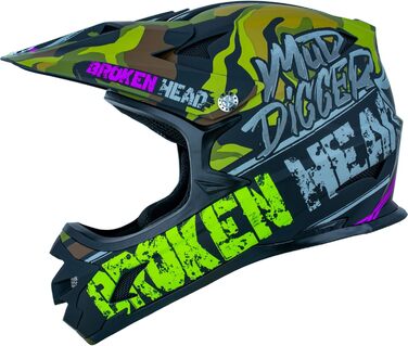Шолом Broken Head Mud Digger Fullface для даунхілу та маунтінбайку, MTB, BMX, DH, велосипедний, розмір L (59-60 см)