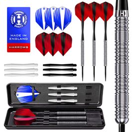 Дарти Harrows Caliber 90% Tungsten 22g - набір з аксесуарами (замінні дротики, пір'я, кейс)