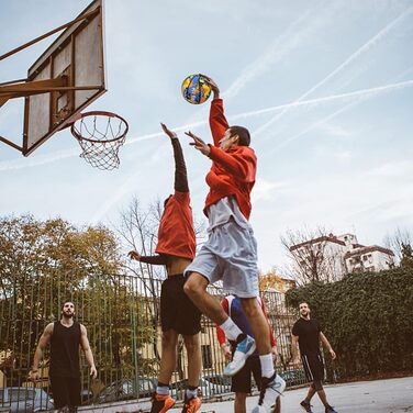 Баскетбольний м'яч Krfapt для дітей розміру 5 - М'який міні-м'яч з неслизькою поверхнею, ідеальний для школи та тренувань (Outdoor/Indoor), 3, Оранжевий