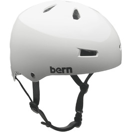 Велосипедний шолом Bern Macon H2O 2011, глянцевий білий, універсальний розмір, водостійкий