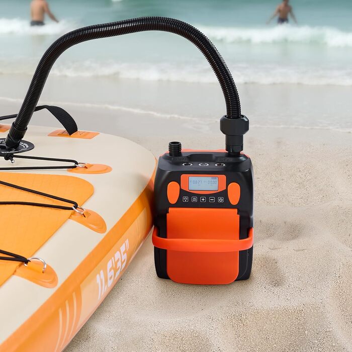 Електрична SUP-насос VEVOR з USB, 20PSI, для надувних SUP-дошок, наметів, з LED-підсвічуванням та автоматичним вимкненням