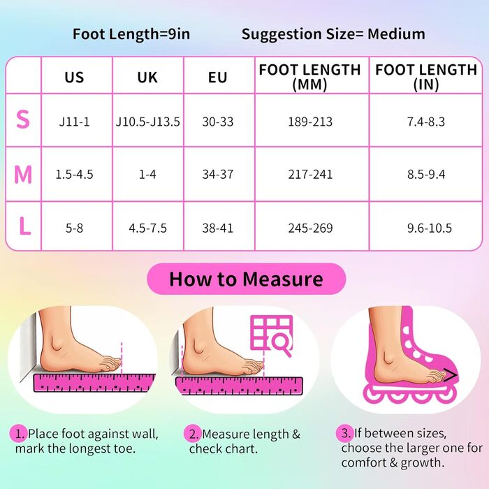 Ролики для дітей BELEEV - рожеві, регульовані, з LED-підсвіткою, 34-37 EU