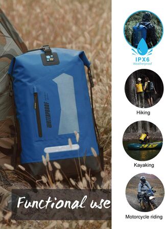 Водонепроникний рюкзак Dry Bag IDRYBAG 20/30/40L: для подорожей, каякінгу та активного відпочинку