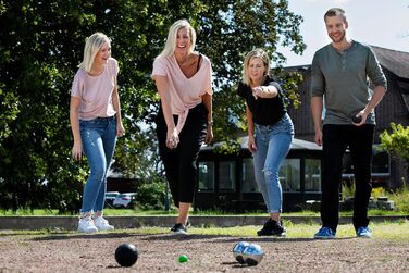 Набір для петанку Sunsport 211-2030 Alsace, 7.3 см, чорний - ідеальний для гри на природі