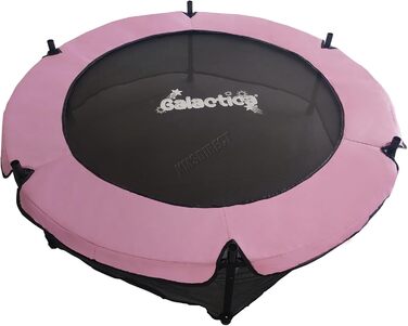 Міні-трамплін WestWood 1,4 м з сіткою, для дому та вулиці, дитячий, рожевий