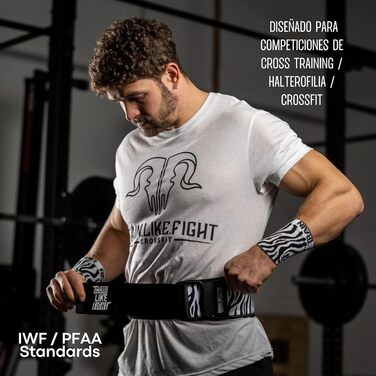 Пояс для важкої атлетики TRAINLIKEFIGHT, лямковий, для кросфіту, фітнесу, функціональних тренувань, підтримка попереку