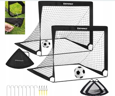 Набір із 2-х дитячих футбольних воріт: складані, переносні, для тренувань та саду (120 см)