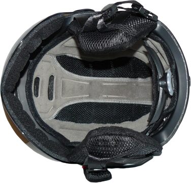 Лижний шолом protectWEAR MS95 чорний матовий з двома відкидними візорами