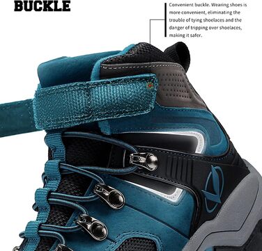 Дитячі зимові черевики Elaphurus: теплі, зручні, для прогулянок та трекінгу (36 EU, сапфір-блакитний)