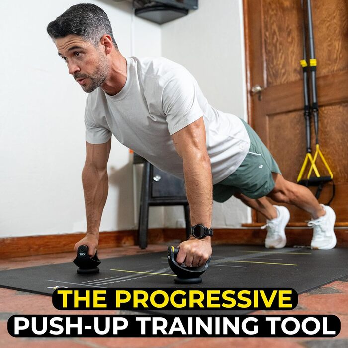 Ручки для віджимань TRX Push-It для тренування м'язів грудей, рук та корпусу вдома
