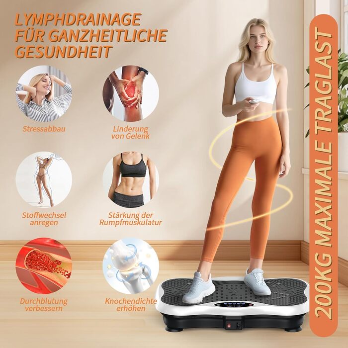 Віброплатформа для дому з пультом та Bluetooth, Vibro Shaper для всього тіла