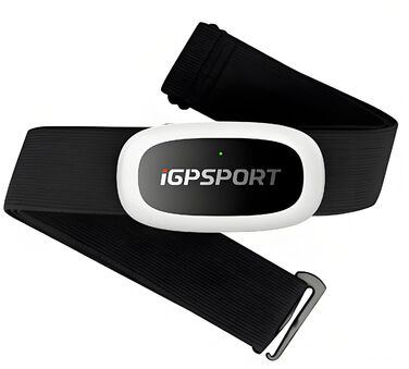 Пульсометр iGPSPORT HR40 Bluetooth ANT+ з нагрудним датчиком для бігу, велоспорту, фітнесу, сумісний з Garmin, Polar, Wahoo (Чорний)