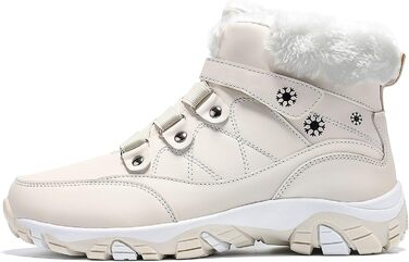 Зимові чоботи VITIKE для жінок. Теплі, з підкладкою, снігоступи. Осінь, зимові чоботи, Outdoor, білі, зелені (38 EU, бежевий)