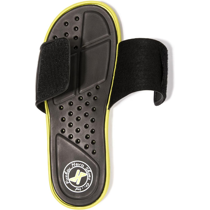 HEVA Шльпанці чоловічі літні сандалі (45 EU, чорний/лимонний)