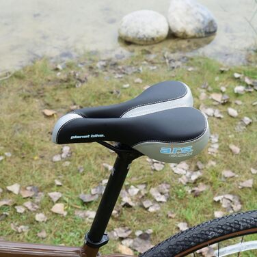 Велосипедне сідло Planet Bike A.R.S. для чоловіків (срібно-чорне) з анатомічним рельєфом