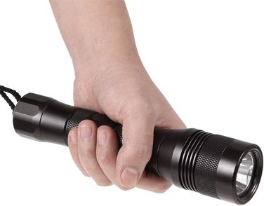 Підводний ліхтар SecurityIng® 1000Lm, 150M, водонепроникний LED, професійний (3 x 1,5V LR14, батареї не входять)