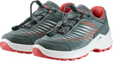 Дитячі черевики LOWA ZIRROX II GTX LO JR, 23 EU, сіро-коралові