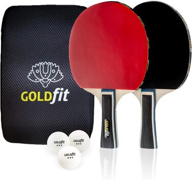 Набір для настільного тенісу 2 шт. Ping Pong для початківців та професіоналів, набір для гри на вулиці з 2 ракетками + 3 м'ячами, ракетки для настільного тенісу для відпочинку та змагань, з чохлом