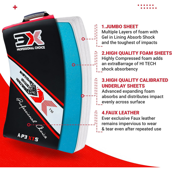 3X Professional Choice MMA Strike Shield: Тренувальний щит для ударів (Kick, Muay Thai, Karate)