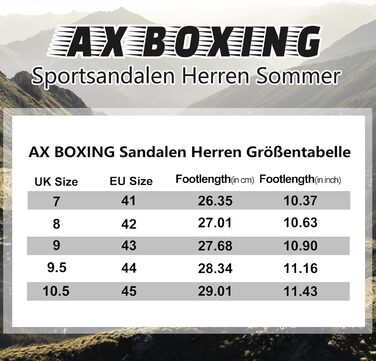 Чоловічі сандалі AX BOXING для трекінгу та спорту, зелені, розмір 44 EU