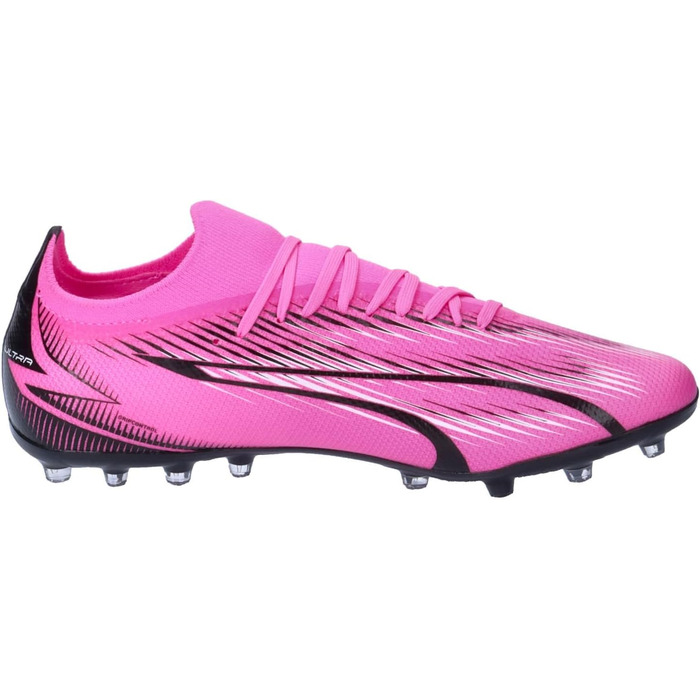 Футбольні бутси PUMA Ultra Match Mg для чоловіків (46.5 EU, рожевий, білий, чорний)