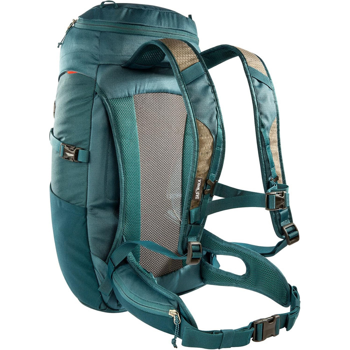 Рюкзак для походів Tatonka Hike Pack 27 л, легкий, з вентиляцією спини та дощовиком, бірюзово-зелений