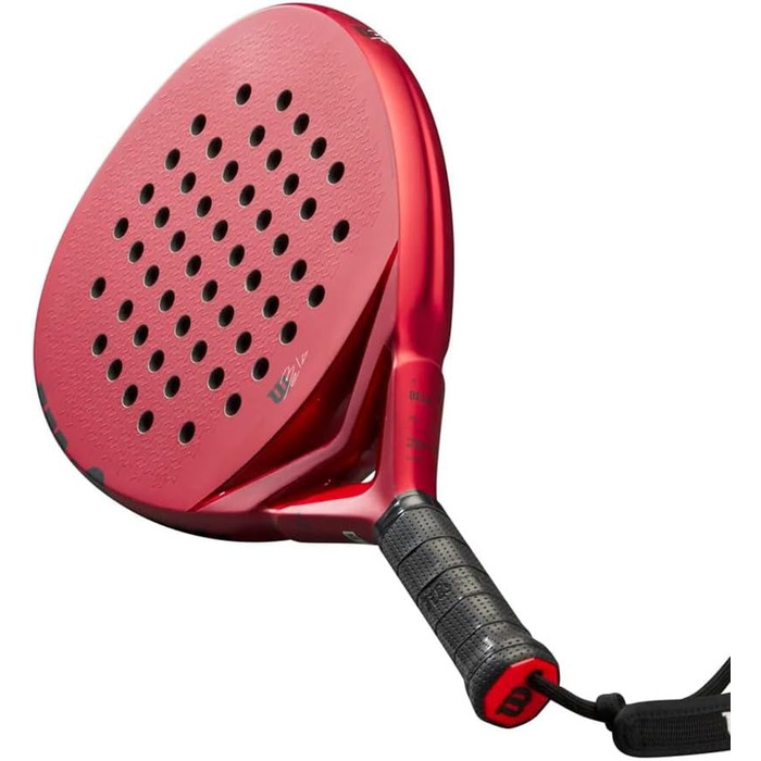 Дитяча падельна ракетка Wilson Bela Junior V2, скловолокно/EVA, червона/чорна, 4'