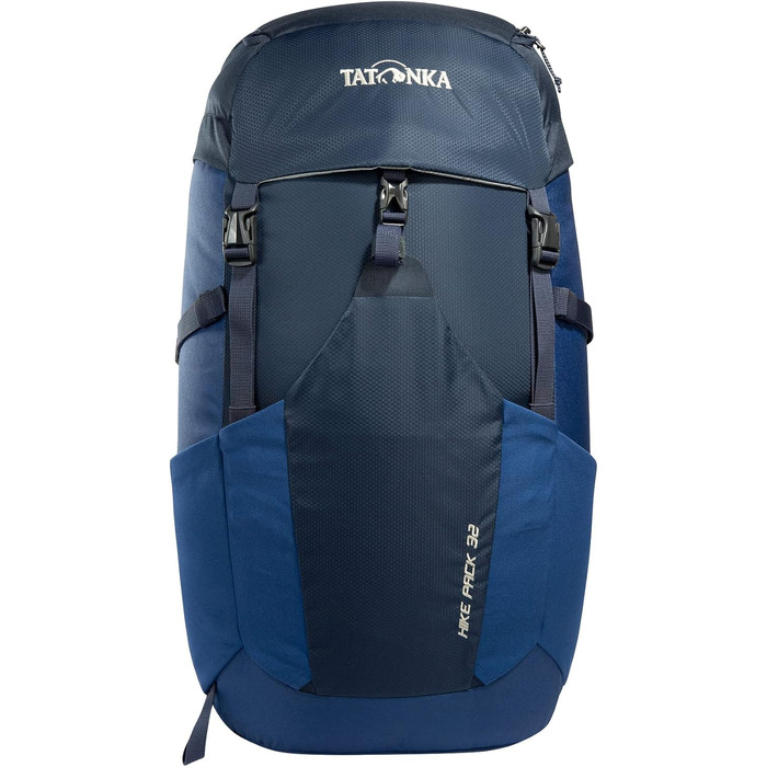 Рюкзак для туризму Tatonka Hike Pack 32 л з вентиляцією спини та дощовиком, легкий і зручний рюкзак для походів, темно-синій