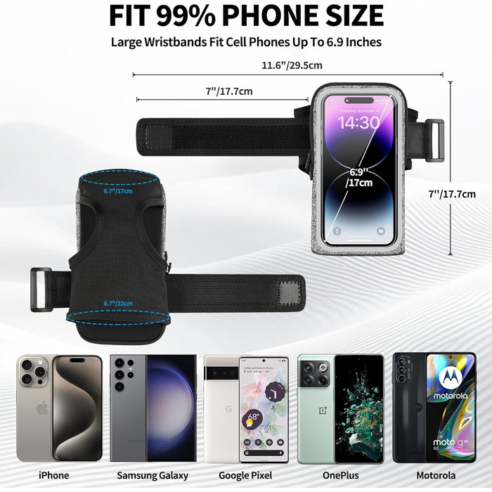 Спортивний браслет для телефону Guzack: надійна фіксація під час бігу та тренувань (2 в 1)