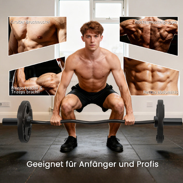 Штанга для важкої атлетики, 5 см втулки, сталева, вантажопідйомність 100 кг, чорна