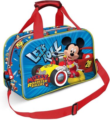 Дитяча спортивна сумка Karactermania Mickey Mouse Racers, 38 см, синя