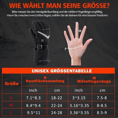 Обогріваючі рукавички для чоловіків та жінок, з акумулятором 5000mAh, 7.4V, 4 режими нагріву, зимові, вартісні, для катання на лижах та сноуборді