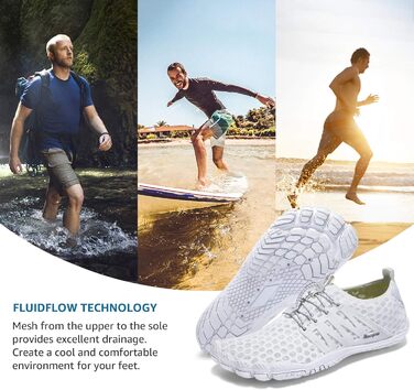 Водні черевики Raqua Composite Mesh для чоловіків та жінок, білі, 37 EU Wz114