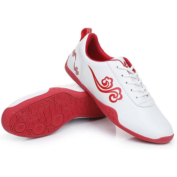 Жіночі боксерські танки, жіночі танківські черевики Taekwondo з антиковзким покриттям, Кунг-Фу, Тай-Чи, легкі спортивні черевики для залу (41 EU, Білий)