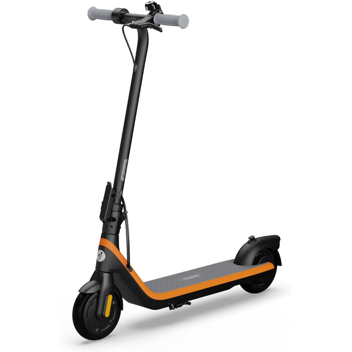Дитячий електросамокат Segway-Ninebot C2 E, для дітей 6-12 років, до 16 км/год, 7-дюймові колеса, LED-підсвітка, складаний, чорний