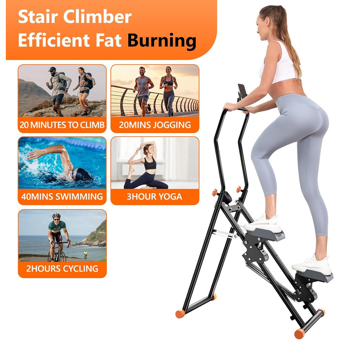 Степер для м'язів та витривалості, регульований, чорний