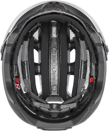 Велошолом uvex Finale Visor з візором та LED-світлом для міста, унісекс