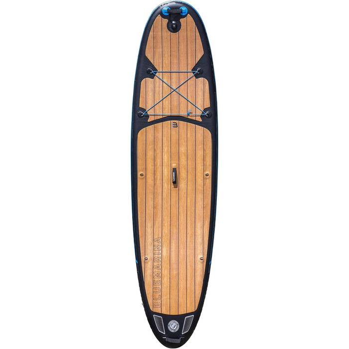 Надувна SUP-дошка Bluemarina Ariki 325x86x15 см, 5 років гарантії, комплект для веслування стоячи, вантажопідйомність до 140 кг, чорна