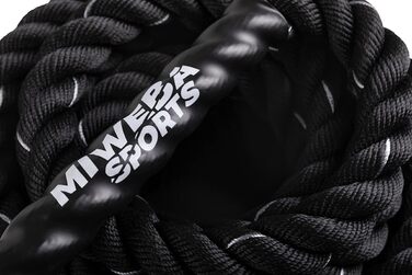 Тренувальний батл-роуп Miweba Sports BR100 12 м, Ø 40 мм для фітнесу, кросфіту, залу та вулиці